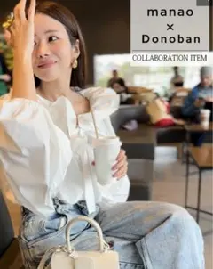 mamao×donobanコラボリボンドルマンスリーブぶらウスのサムネイル