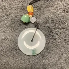 翡翠 円形ペンダント ネックレス