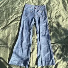 【70s】セーラーパンツ　フレア　ベルボトム　グランジ　y2k