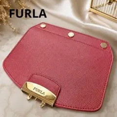 フルラ メトロポリス 交換用フラップ レザー 赤 保存袋付　FURLA 付替のサムネイル