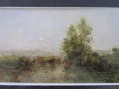 シャルルＦドービニー　かものいる川風景　図録・レゾネより