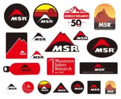 MSR ロゴ防水ステッカー20枚セット