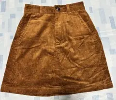ブラウン コーデュロイ タイトスカート