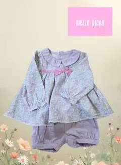 mezzo piano 花柄トップスとショートパンツセット　80cm