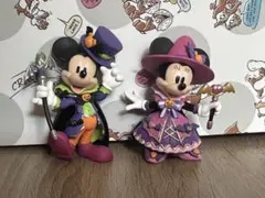 【未使用】ディズニーミニチュアフード　フィギュア ハロウィン ミッキー ミニー