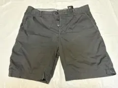 【美品】H&M コットンショートパンツ ブラック 32（L相当）ハーフパンツ