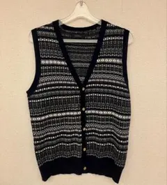 【未使用に近い】RAGEBLUE ネイビー ニットベスト