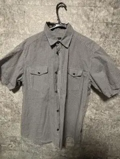 90s 紺タグ　アメリカ製 OLD Stussy ギンガムチェック　SSシャツ