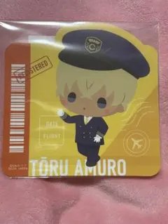 コナン　SEGAラッキーくじ　F賞トラベルステッカー　安室透