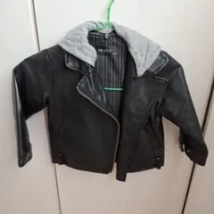 PETIT-F フード付きブラックジャケット 90