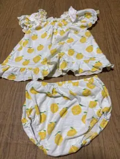 ベビー服セットアップ レモン柄 70のサムネイル