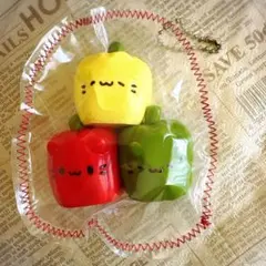 海外スクイーズ 集合体 食べ物系 ぼやぼや袋 パプリカ スクイーズ