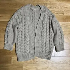 GU チャンキーニットボーイフレンドカーディガン(長袖)