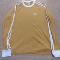 adidas pakaian イエロー 長袖カットソー M