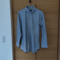 4S 長袖ワイシャツ ブルー系 Lサイズ