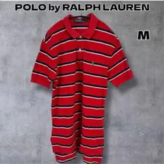 ＄ POLO by RALPH LAUREN 半袖 ポロシャツ ボーダー M