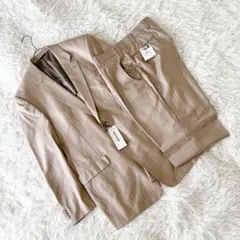 《ピエールカルダン》 (A7) シルク混スーツセットアップ グアベロ ストライプ