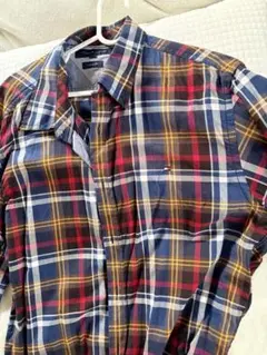 TOMMY HILFIGER チェック柄長袖シャツ XXL