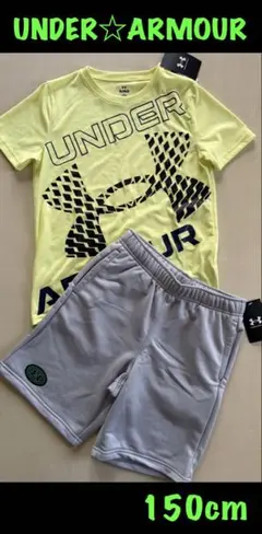 新品タグ付き　150㎝　UNDERARMOURアンダーアーマーセットアップ