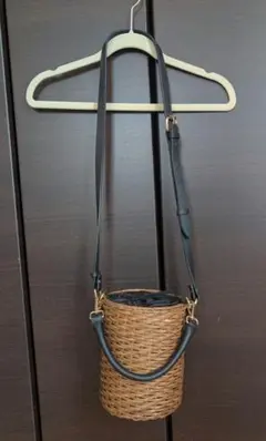 JG Project ジェイジープロジェクト かご 2WAYバッグ　籐 レザー