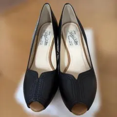 MK Michel Klein オープントゥパンプス ブラックのサムネイル