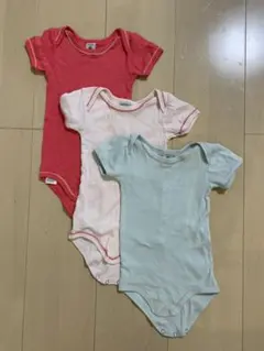 プチバトー ロンパース 半袖 6M/67cm