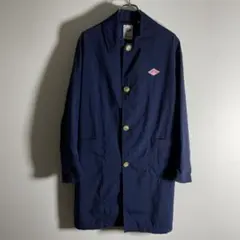 【美品】ダントン ナイロンタフタ ワークコート紺 38 Mスプリングコート