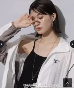 Arpegestory Reebok 別注バイカラーブルゾン ホワイト M