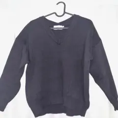 美品‼️即発送‼️AZUL ブラック Vネック セーター S