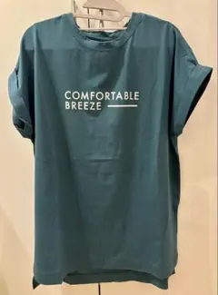 【新品未使用】BAYFLOW ロゴTシャツ グリーン フレンチスリーブのサムネイル