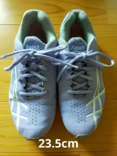 23.5cm asics ラベンダー スニーカー