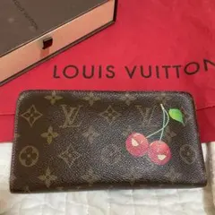 ルイヴィトン　モノグラム 村上隆コラボ チェリー　さくらんぼ　長財布 ルイヴィトン モノグラム 村上隆コラボ チェリー さくらんぼ 長