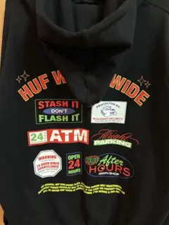 HUF パーカー ブラック