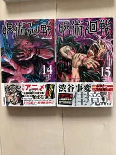 呪術廻戦 14巻 15巻 2冊セット 芥見下々 ジャンプコミックス - メルカリ