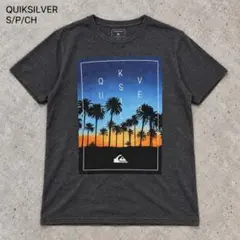 クイックシルバー グラフィックTシャツ 半袖 グレー S 1188