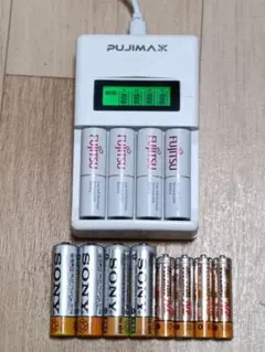 ● 새로운 급속 충전기 ● 충전식 배터리 12 개 소니 및 기타