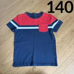 トミーヒルフィガー140 男の子　ロゴ　半袖