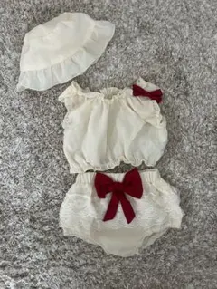 ベビー服 74-80サイズ 2枚セットキャミ ロンパース ボディースーツ