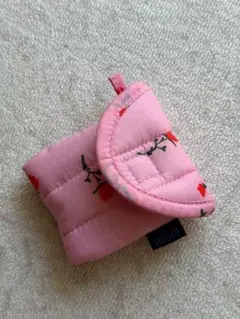 BAGGU キルティング ポーチ ピンク 花柄のサムネイル