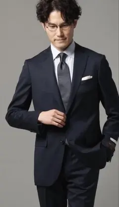 ユニバーサルランゲージ　MCH34801-MA／ネイビー　6Dropx170cm