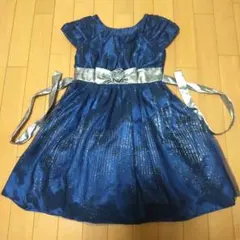 ドレス キッズ 紺色 お誕生日会 発表会
