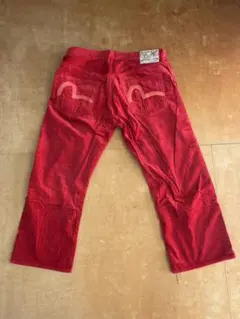 EVISU lot.2000赤デニムベロア36のサムネイル