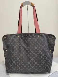 《ラシット》 トートバッグ ショルダーバッグ 大容量 ピンク×グレー