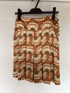 新品☆MICHAEL KORS☆膝丈スカート☆シルク100%☆オレンジブラウン系のサムネイル