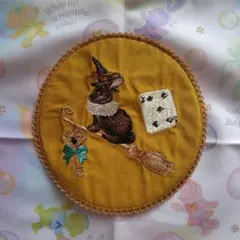 ピンクハウス　FLYING ON BROOM 刺繍ワッペン