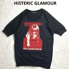 【希少】ヒステリックグラマー✨ヒスガールTシャツ　黒/赤　チュール袖　日本製