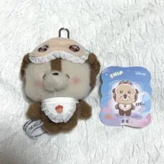 ディズニー toptoy スリープウェア チップ ぬいぐるみストラップ