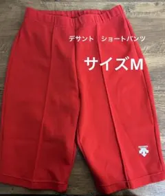 DESCENTE レッド ショートパンツ サイズ76