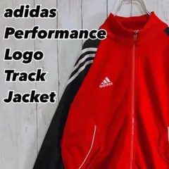 adidas アディダス パフォーマンスロゴ トラックジャケット レッド