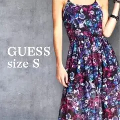 GUESS ゲス 花柄 マキシワンピース S ロングワンピース キャミワンピのサムネイル